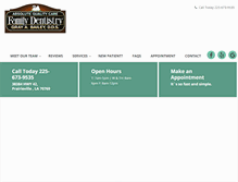 Tablet Screenshot of prairievilledentist.com